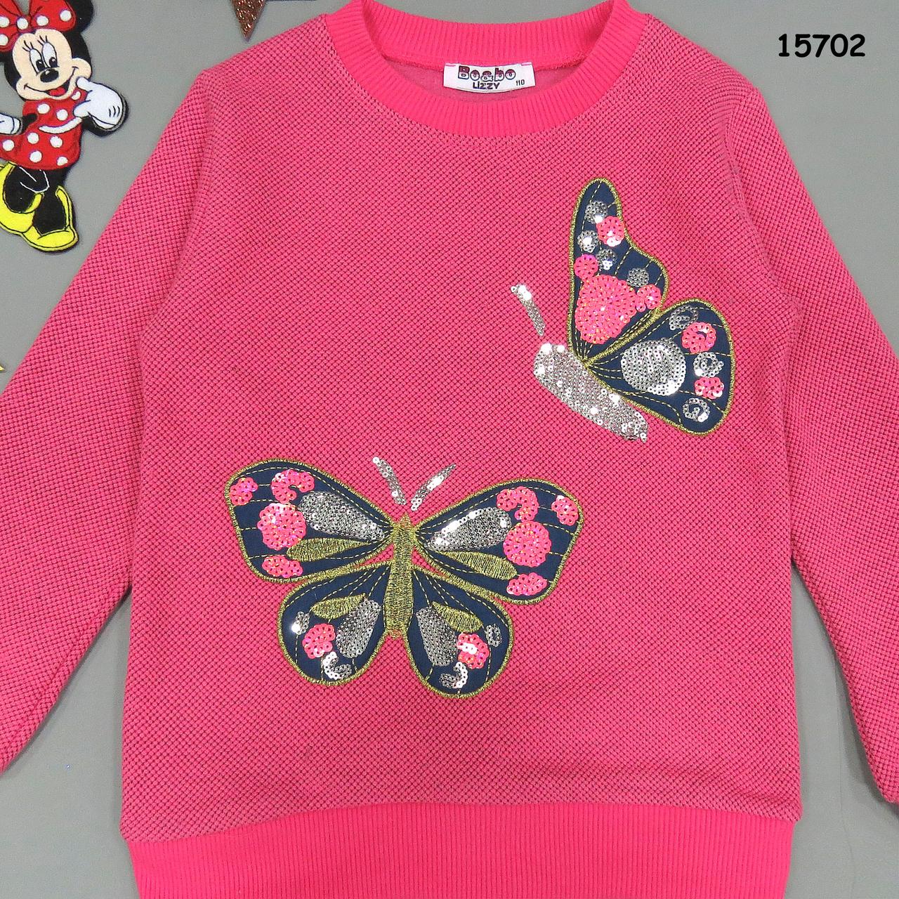 Утепленный костюм "Бабочки" для девочки. 116 см - фото 2 - id-p633489796