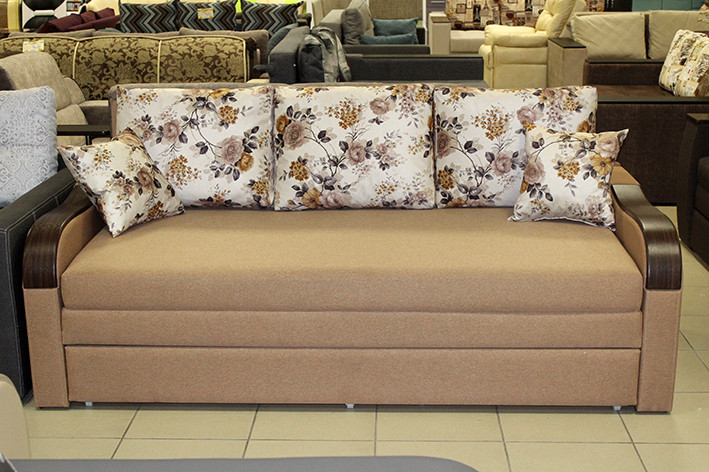 Розкладний диван з декоративними накладками