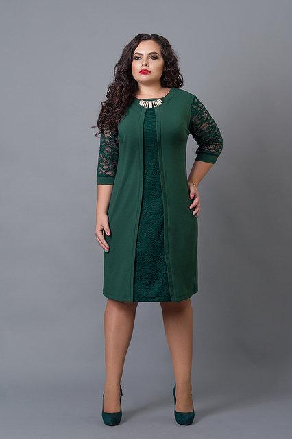 Нарядное женское платье больших размеров - фото 1 - id-p368065934