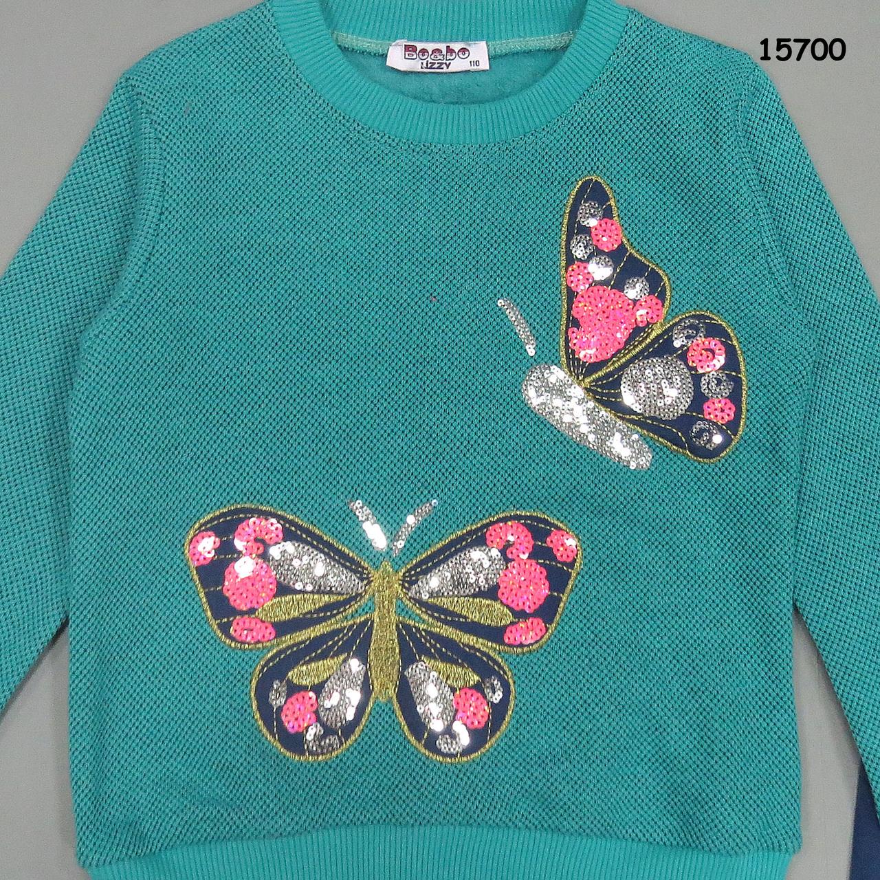 Утепленный костюм "Бабочки" для девочки. 116 см - фото 2 - id-p633498445
