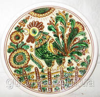 Тарілка діаметр 22 см "Косівська кераміка" ручний розпис, фото 1