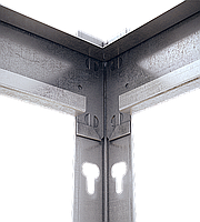 240х180х50 Стелаж 5 полиць ДСП 300 кг на полицю поличний оцинкований металевий на склад, фото 3