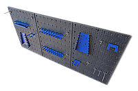 Комплект з 5-х Панелей інструментів (58х120см) перфорована з кріпленнями перфорована з гачками для СТО гараж, фото 7