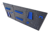Панель інструментів (58х120см) перфорована з кріпленнями перфорована з гачками для СТО гараж, фото 7