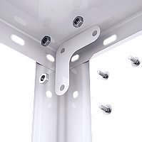 Стелаж фарбований 50кг на полицю металевий Елегант додому в офіс на балкон, фото 8