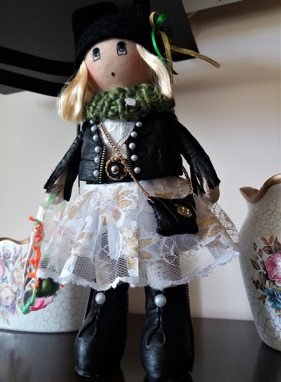 Авторська робота лялечка Модниця, фото 1