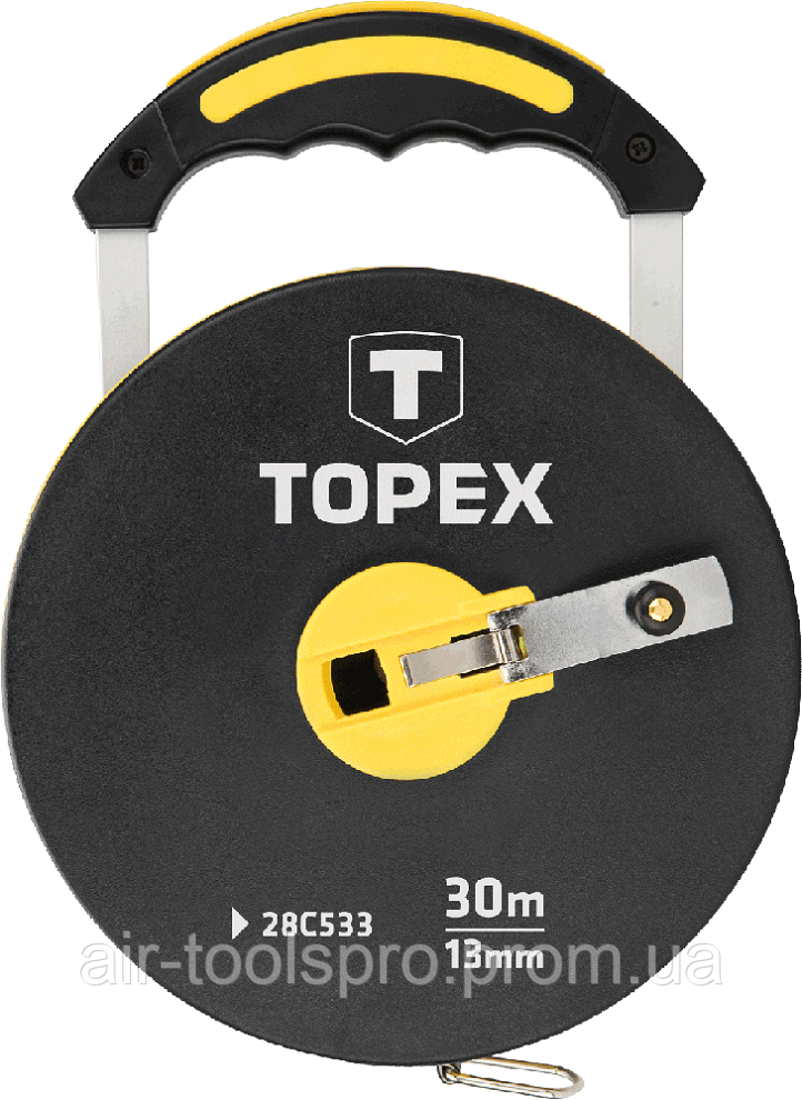 Стрічка вимірювальна, скловолокно, TOPEX