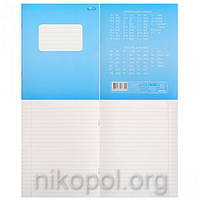 Зошит 12 аркушів, лінія, Фонова "Квітка"