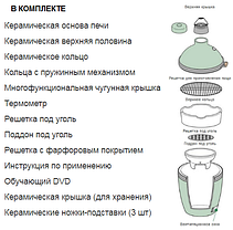 Гриль коптильня Big Green Egg Medium, фото 4
