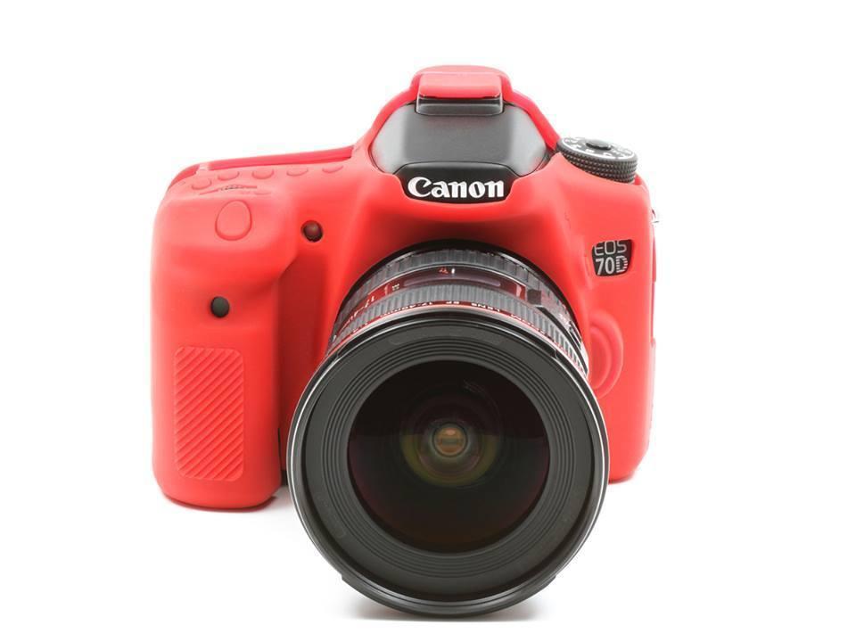 Захисний силіконовий чохол для фотоапаратів Canon EOS 70D, 80D - червоний