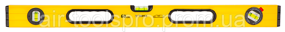 Рівень алюмінієвий тип 600, 3 ампули, TOPEX