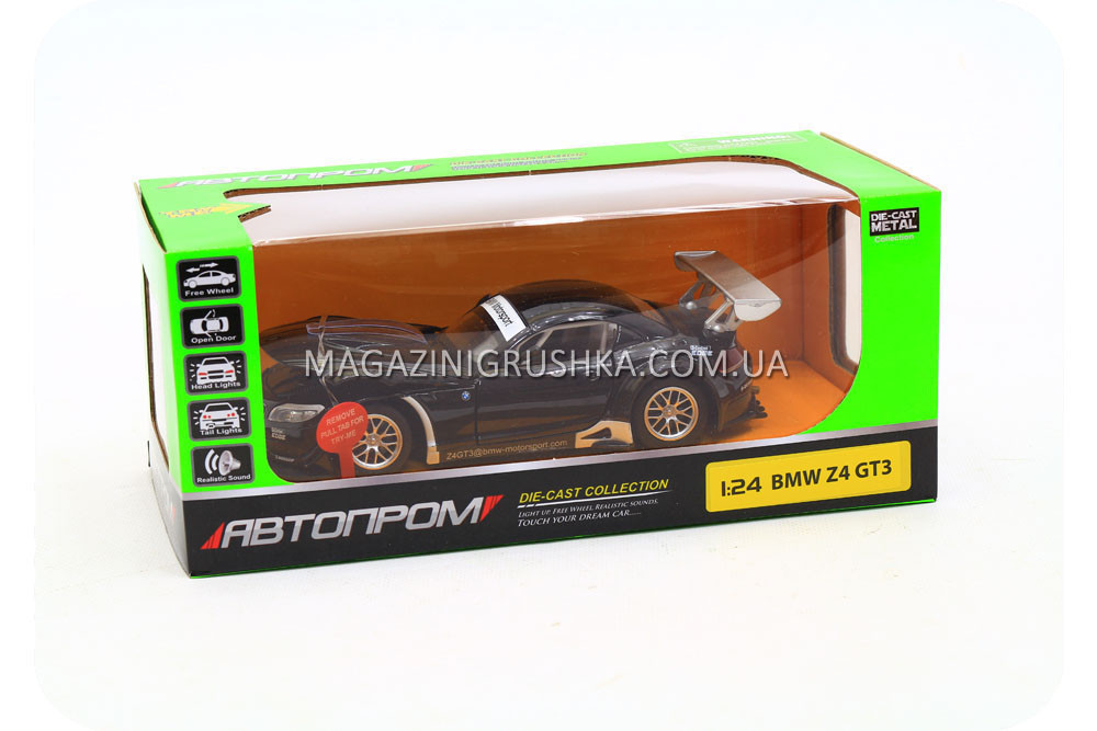 Машинка іграшкова Автопром «BMW Z4 GT3» 68251A