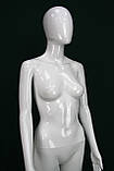 Манекен жіночий глянцевий білий, фото 4
