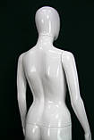 Манекен жіночий глянцевий білий, фото 5