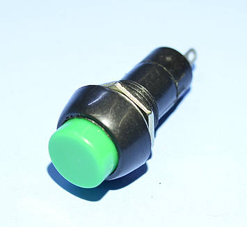 Кнопка без фікс. PBS-11B зелена 1-група OFF-(ON), Daier
