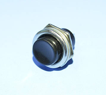 Кнопка без фікс. DS-212 (PBS-26B) чорна 1-група OFF-(ON), Daier