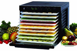 Дегидратор сушарка для овочів і фруктів SEDONA SD-P9000, 9 підносів з пластику, чорний