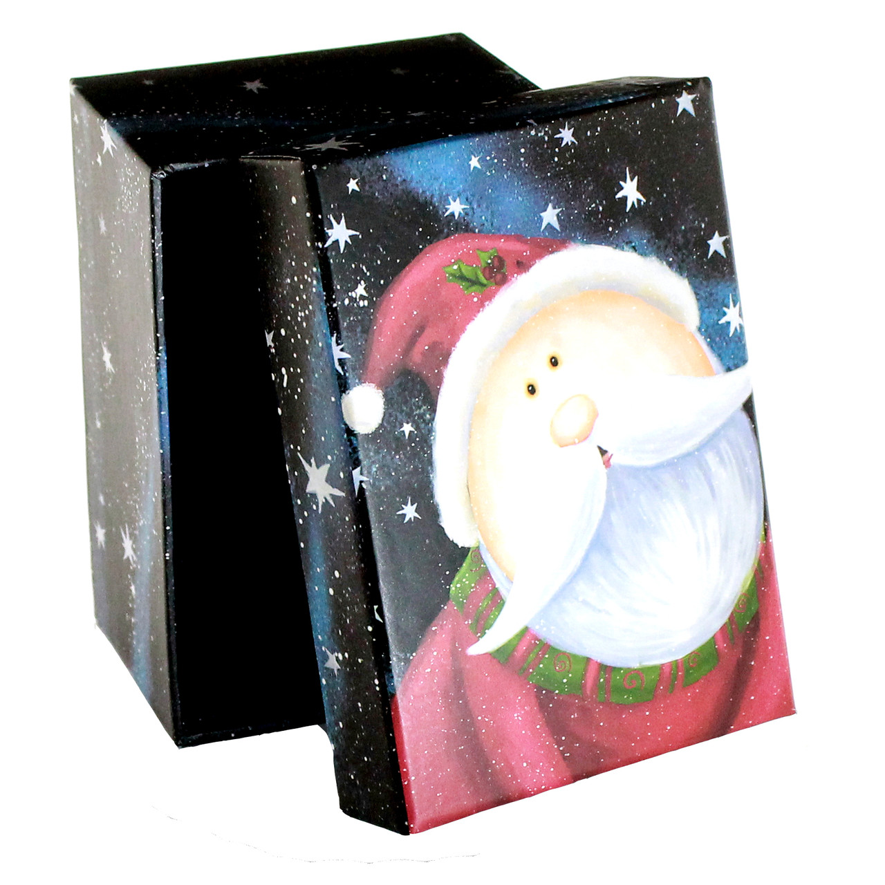 Подарочная коробка новогодняя Дед Мороз в Новогоднюю ночь 11 х 8 х 5.5 см - фото 1 - id-p205383996