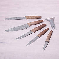 Набор ножей с овощечисткой 6 предметов 5043 Kamille
