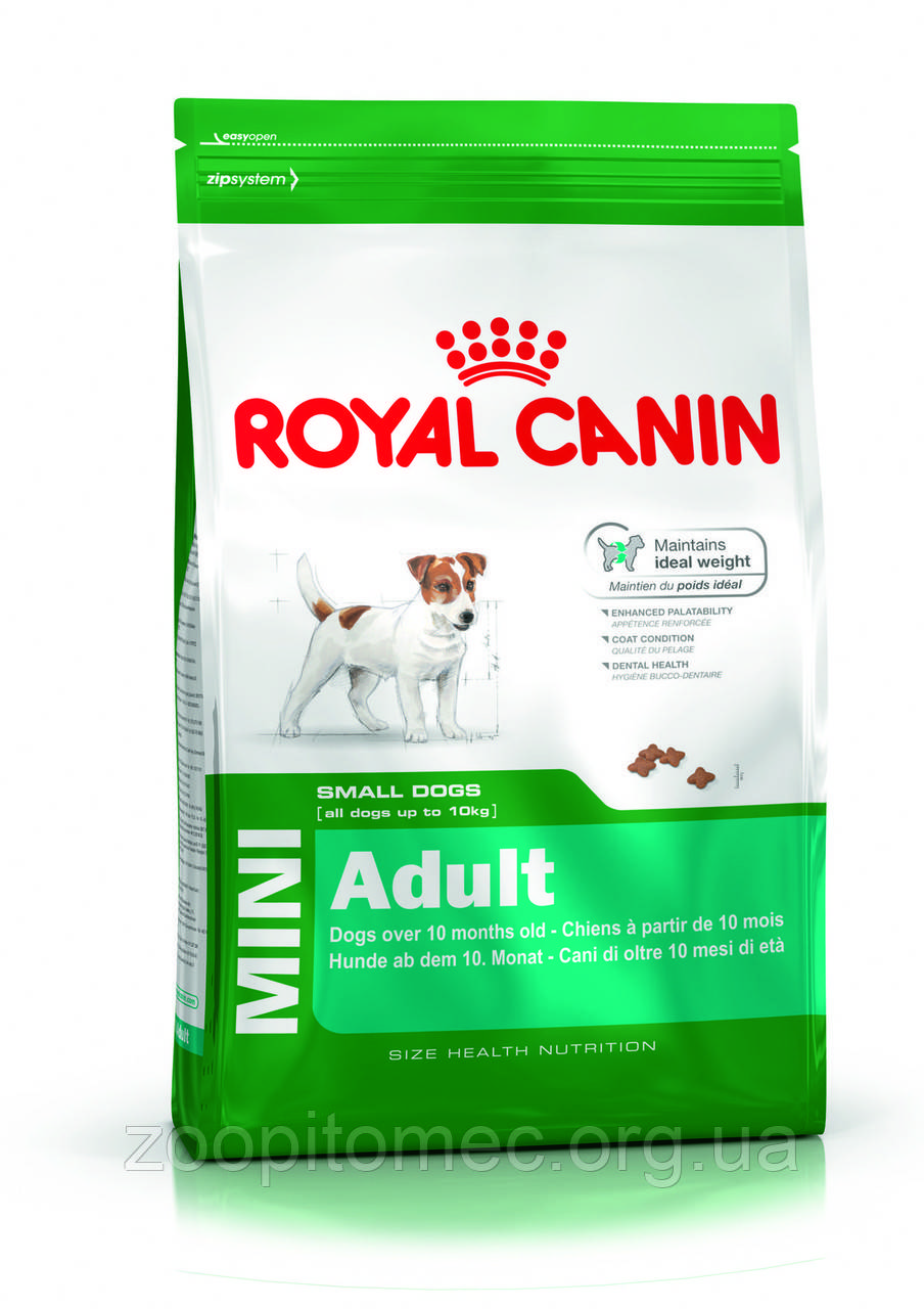 Сухий корм Royal Canin (Роял Канін) MINI ADULT для собак дрібних порід старше 10 місяців, 4 кг