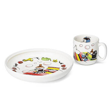 Тарілка та кухоль Мумі-троллі Moomintroll
