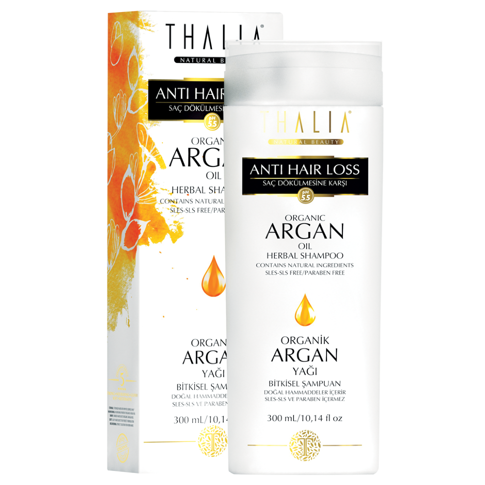 Шампунь безсульфатний з натуральним маслом аргана для неслухняних і пушкового волосся Тhalia, 300 мл 3601014, фото 1