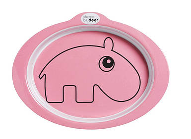 Тарілка не ковзає Contour Done by deer темно-рожевий