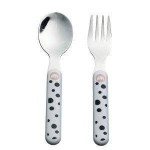 Столові прибори дитячі Dots рожевий, фото 2