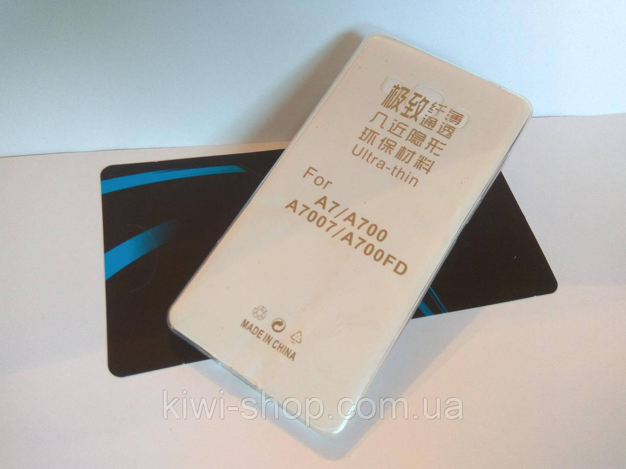 Силіконовий чохол бампер для Samsung Galaxy A7 /A700/A7007/A700FD, фото 1