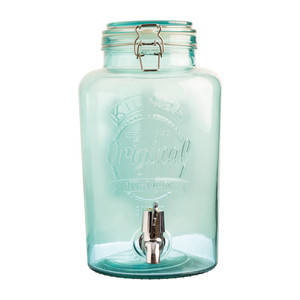 Глечик для напоїв Kilner 5 л кольорове скло зелений, фото 2