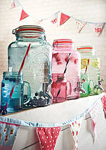 Глечик для напоїв Kilner 5 л кольорове скло зелений, фото 3