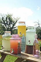 Глечик для напоїв Kilner 5 л кольорове скло зелений, фото 4