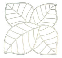 Декоративная Панель Leaf, 4 шт. белый