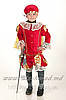 Карнавальний костюм Принц, паж, червоний (велюр) для хлопчика, фото 2