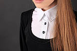 Трикотажна кофта-сорочка, колір чорний ТМ Моне р. 134, 140, фото 3