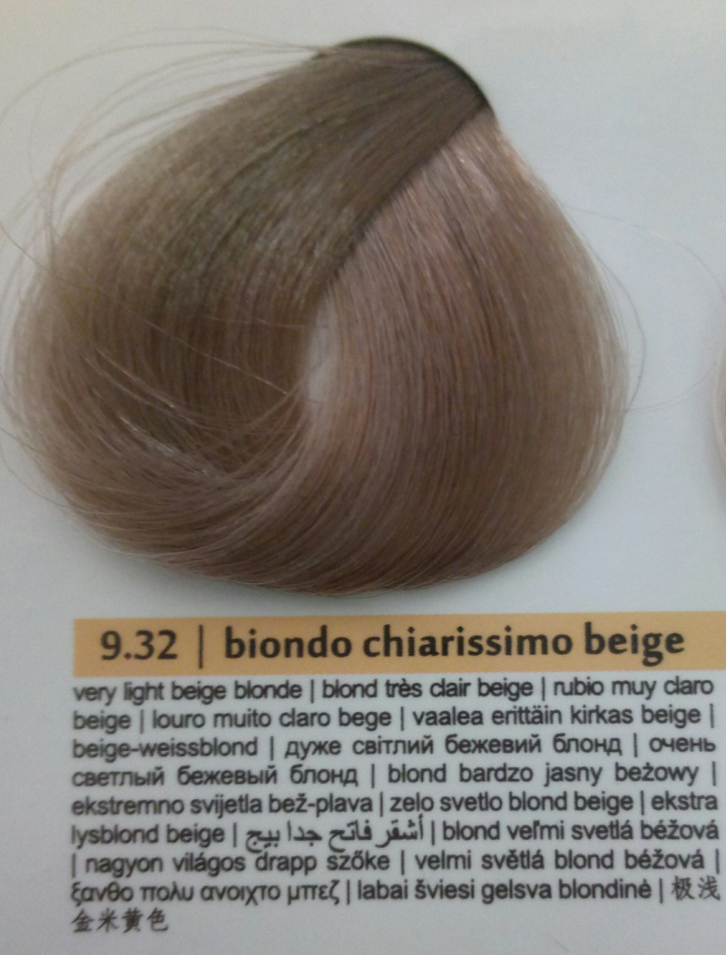 Фарба для волосся Brelil Prestige Дуже Світлий Бежевий Блонд 9.32 100 мл, фото 1