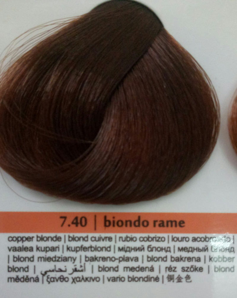 Фарба для волосся Brelil Prestige Мідний Блонд 7.40 100 мл, фото 1
