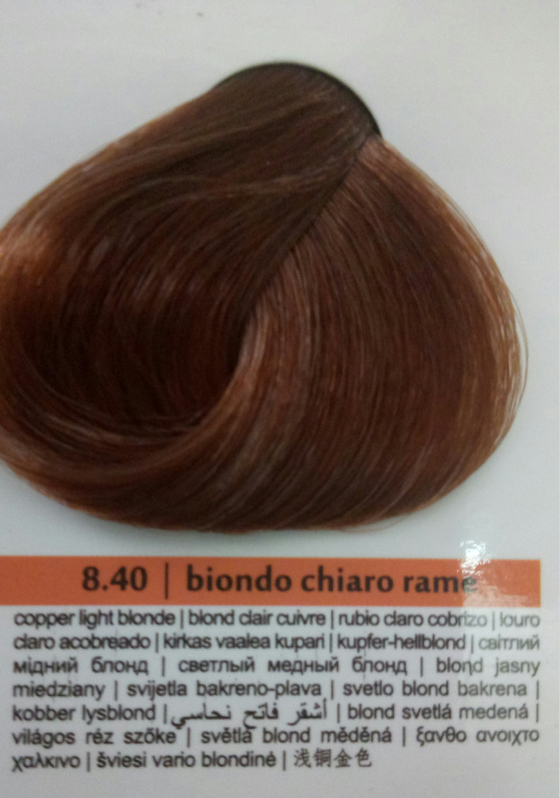 Фарба для волосся Brelil Prestige Світлий Мідний Блонд 8.40 100 мл, фото 1