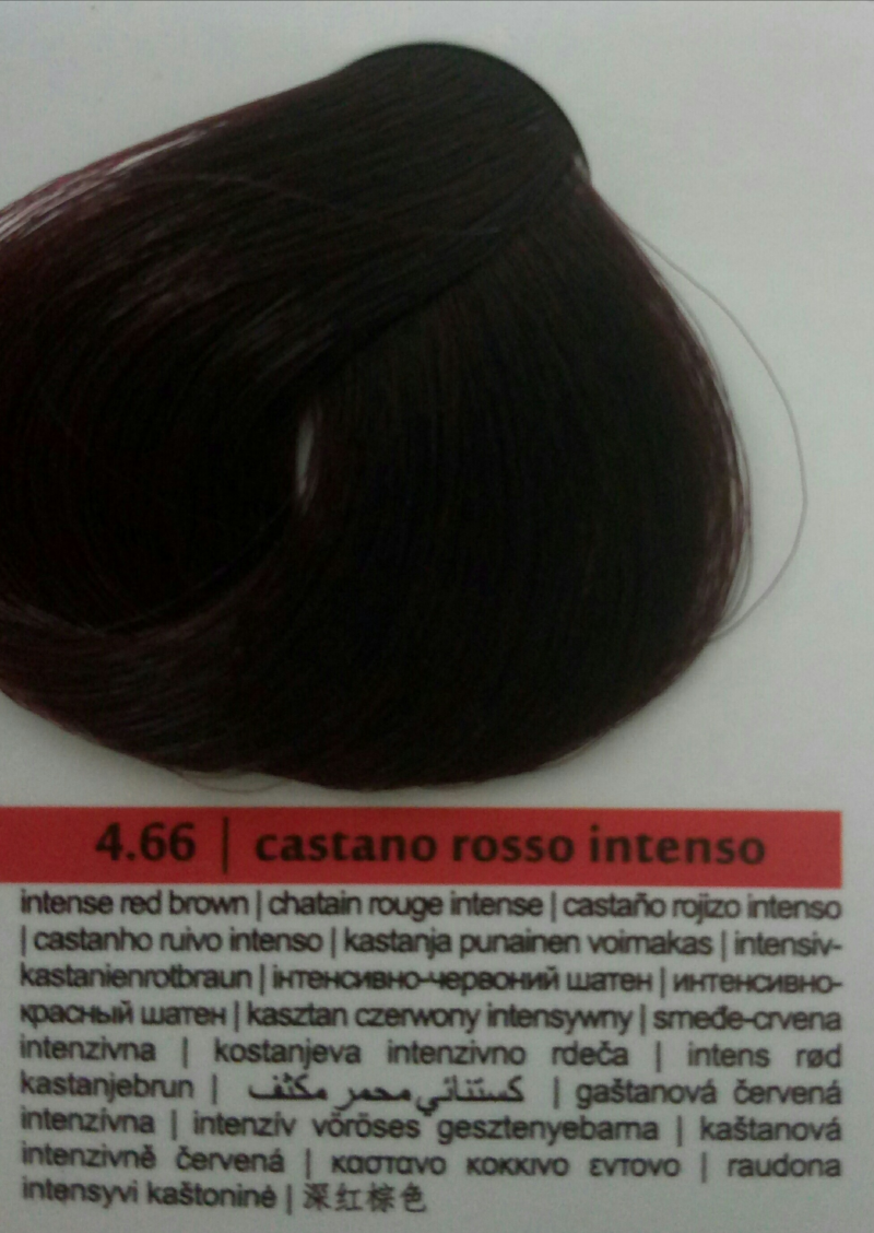 Фарба для волосся Brelil Prestige Інтенсивно Червоний Шатен 4.66 100 мл, фото 1