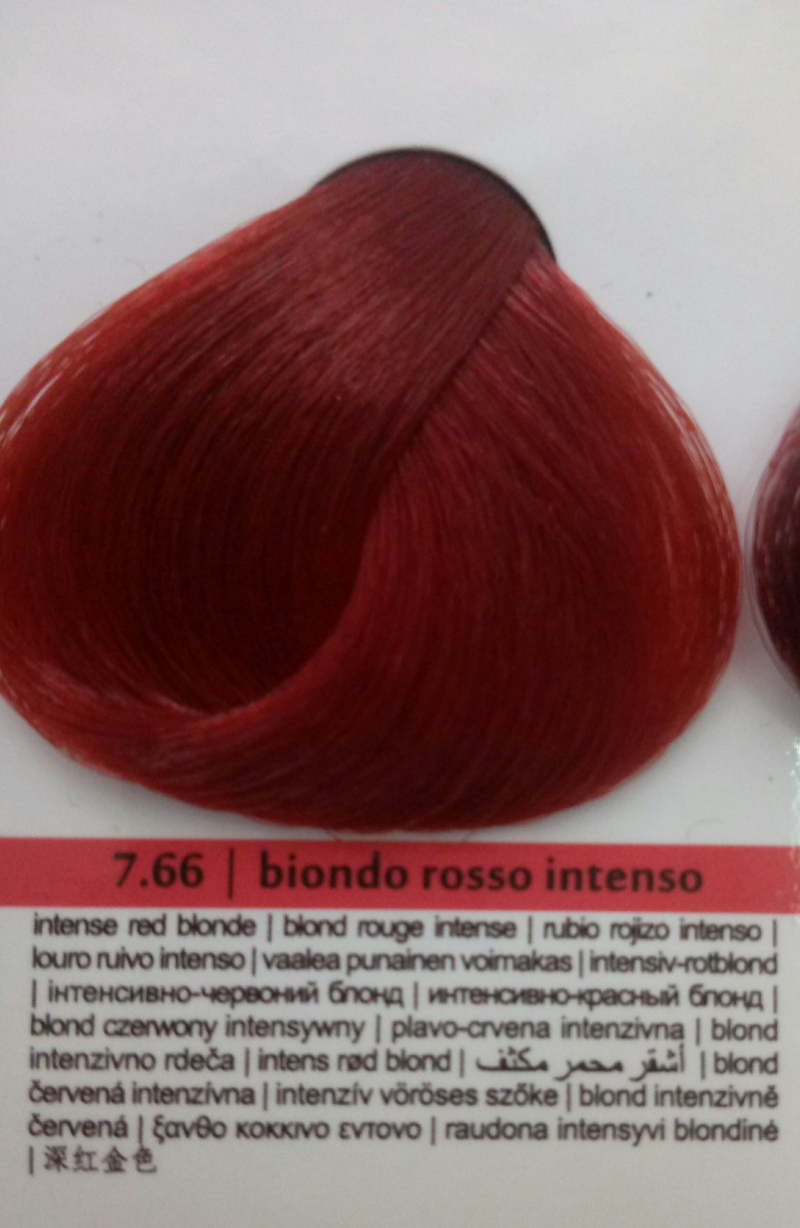 Фарба для волосся Brelil Prestige Інтенсивно Червоний Блонд 7.66 100 мл, фото 1