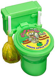 Kidsmania Sour Candy Toilet Незвичайні цукерки "Унітазики" (зелені)
