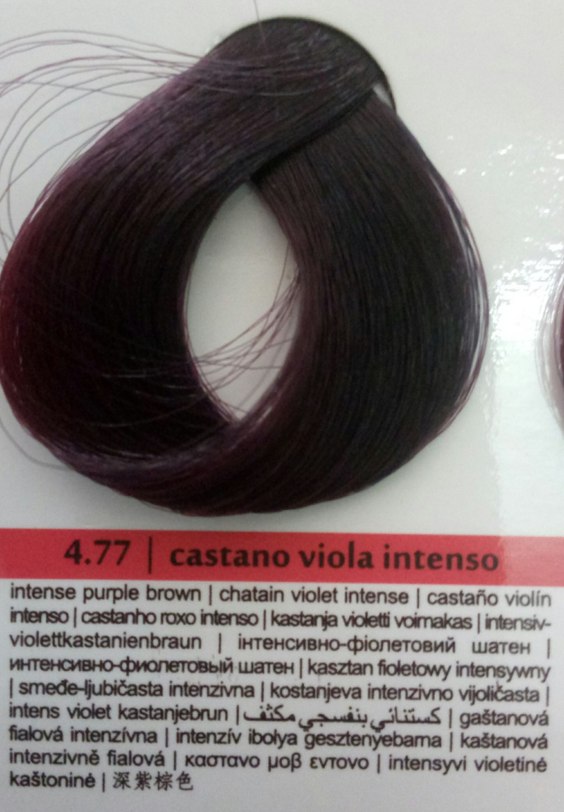 Фарба для волосся Brelil Prestige Інтенсивно-фіолетовий Шатен 4.77 100 мл, фото 1