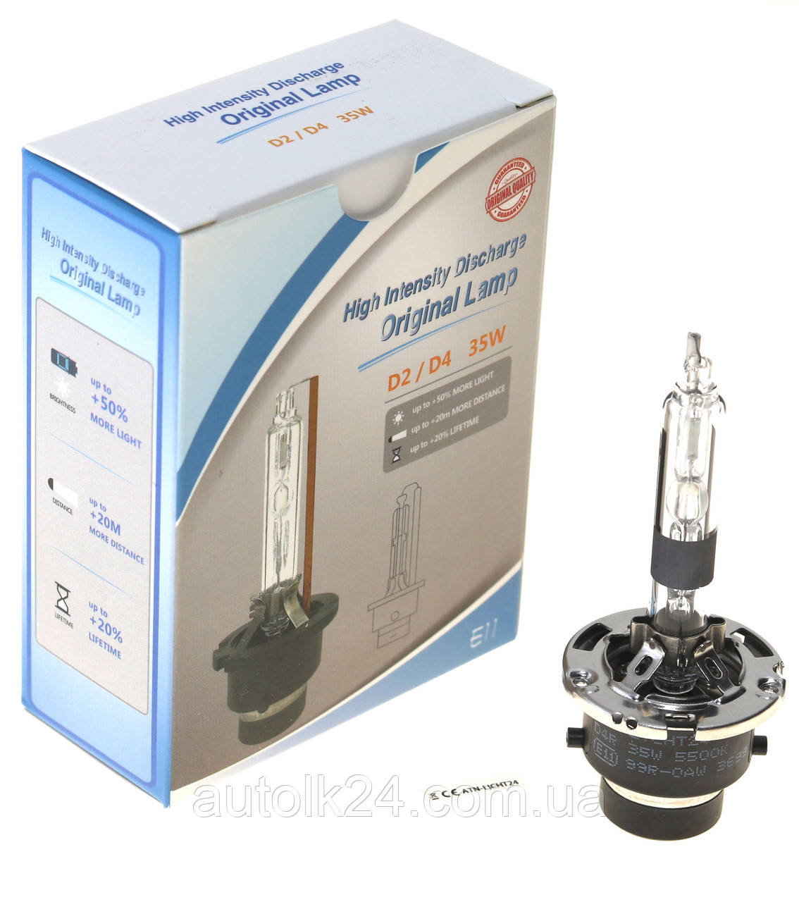 Автолампи ксенонові D4R 5500к 35W + 50% світла