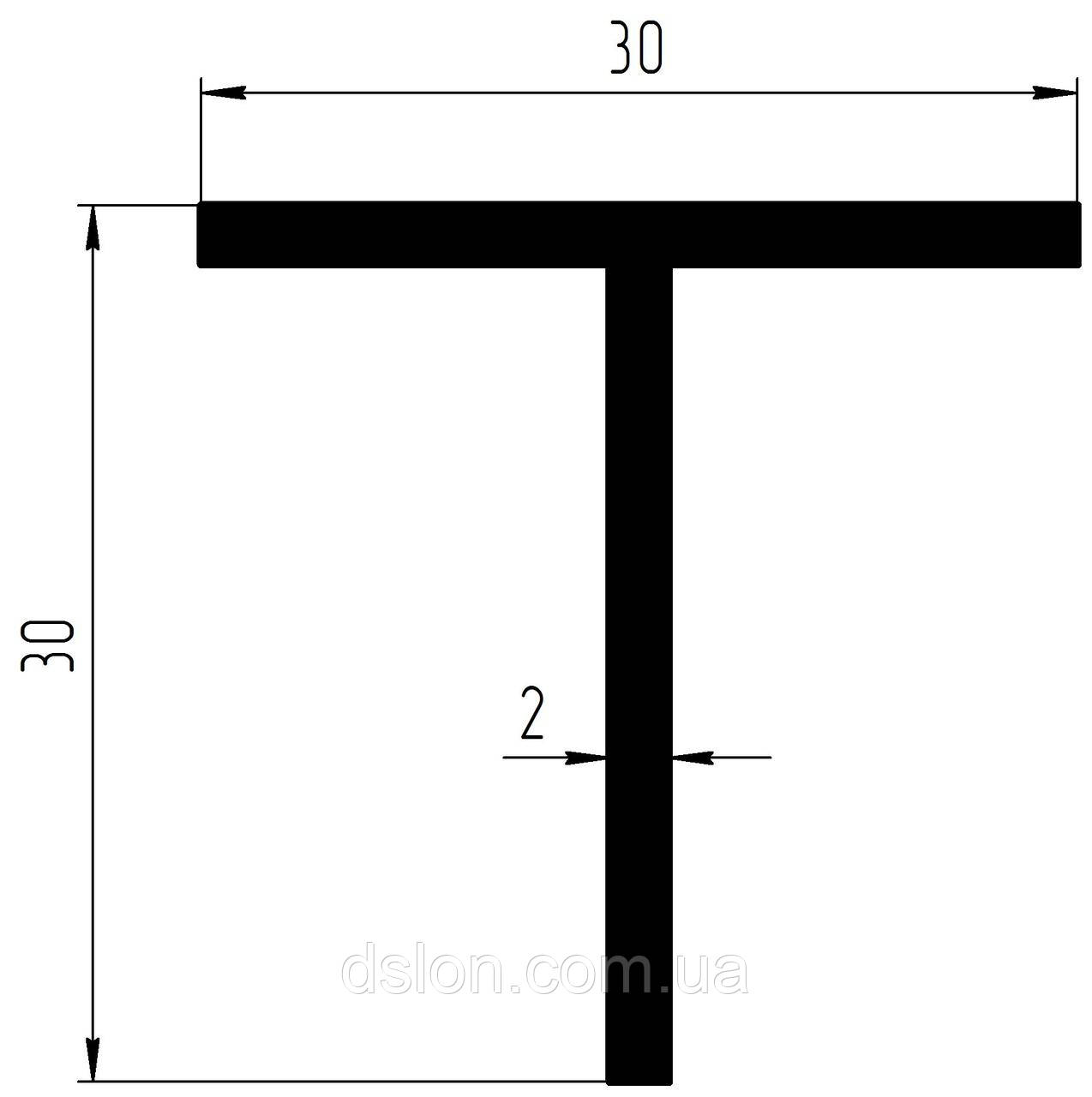 Тавр алюминиевый 30*30*2 мм. - фото 2 - id-p28770444