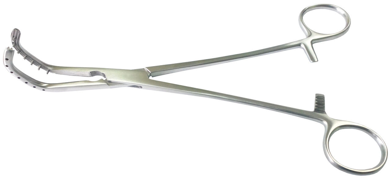 Затискач для бронхів за Price-Thomas №1. Довжина 22,5 см, фото 1