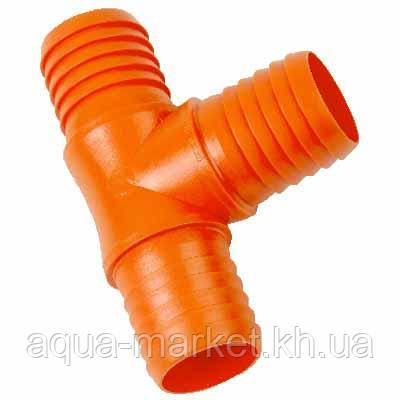 Тройник для шланга 1 1/2" оранжевый (ID#633930604), цена: 33 ₴, купить ...
