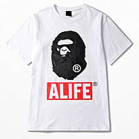 Футболка a bathing ape | alife logo