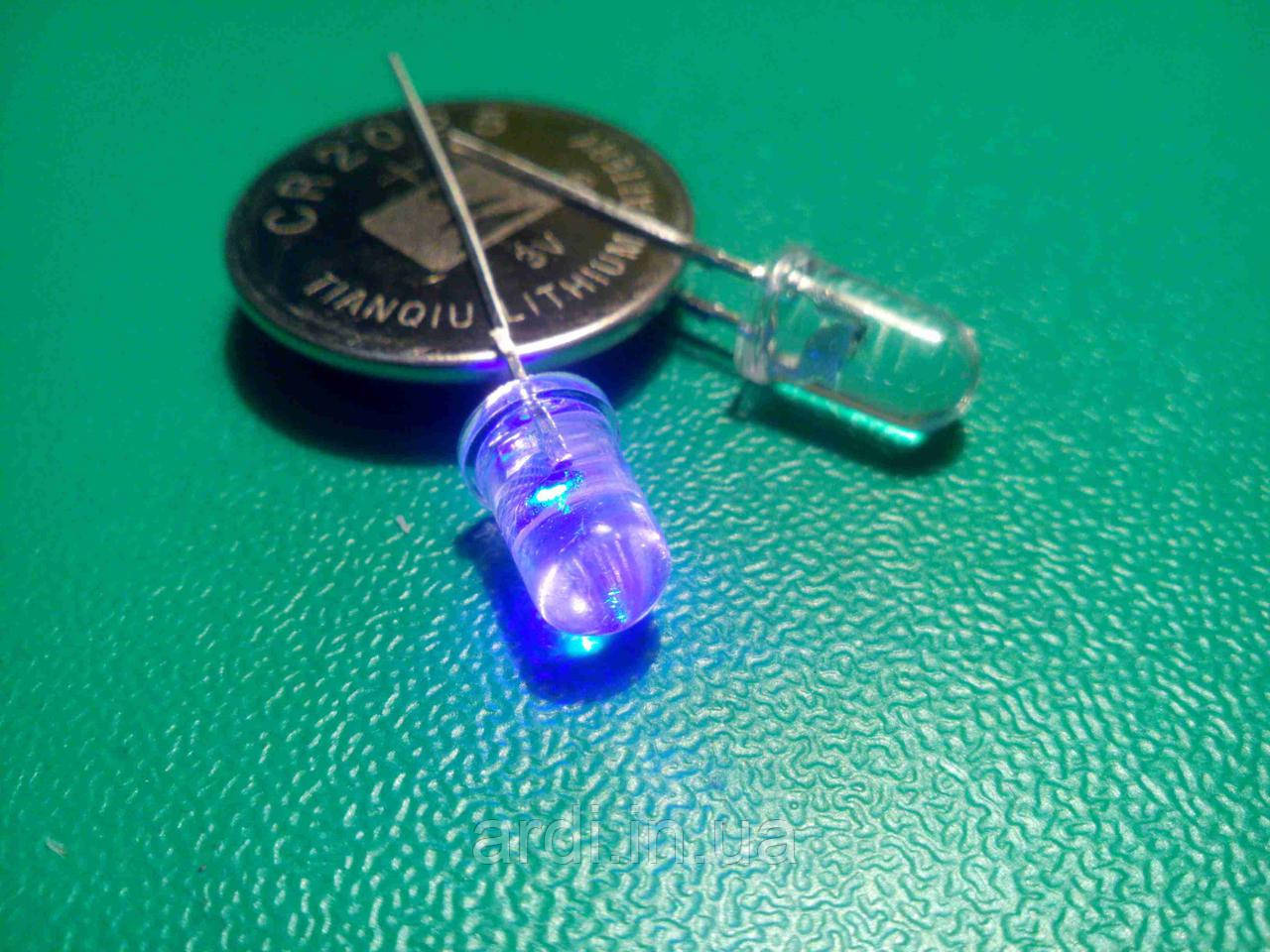 Світлодіод блимаючий синій 5 мм 1,5 Гц