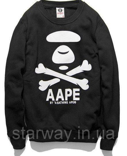 Чорний світшот by a bathing ape | стильна кофта