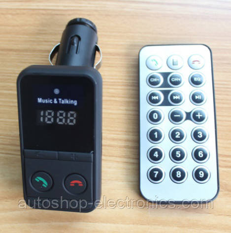 FM Bluetooth модулятор з HandsFree + USB / microSD / пульт ДК / вільні руки